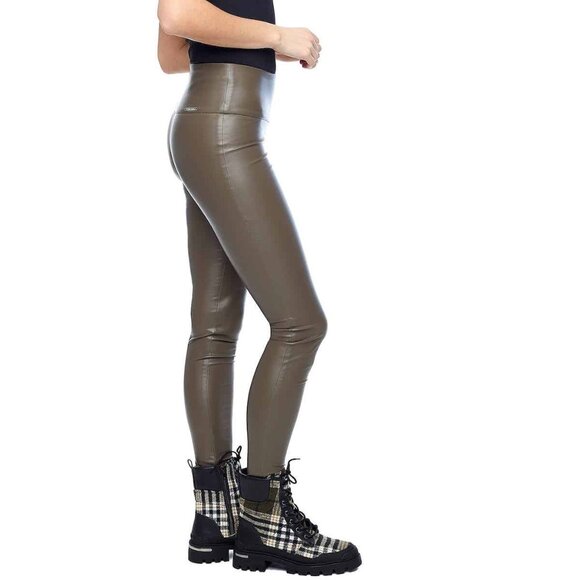 ILTM NWT Vicky Vegan Soft Leather Pant Taupe - Picture 3 of 3